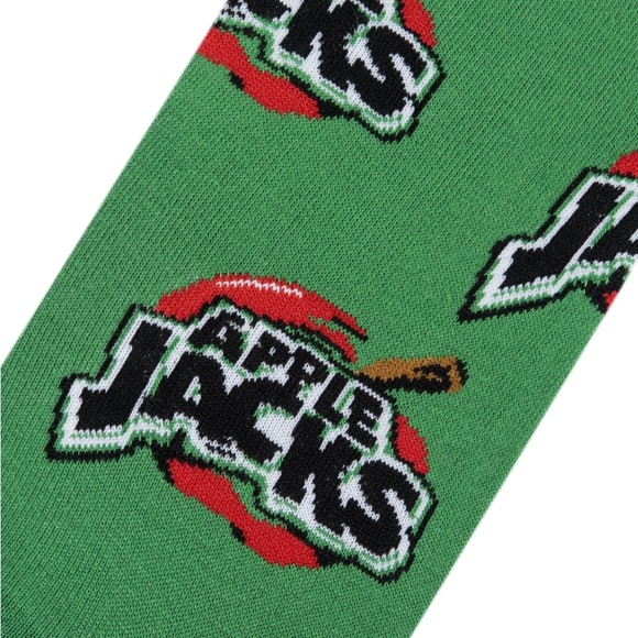 KELLOGG’S Apple Jacks Cereal Printed Crew Socks OS - Picture 2 of 4